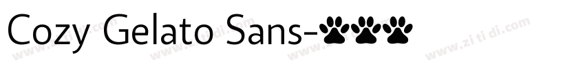 Cozy Gelato Sans字体转换
